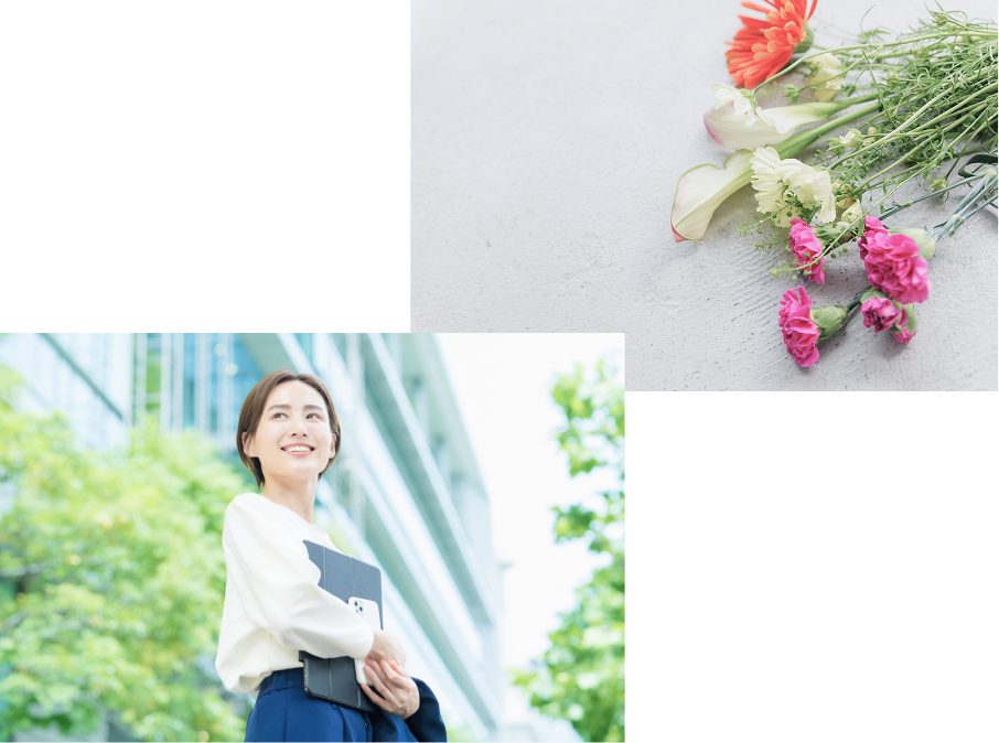 生き生きした女性